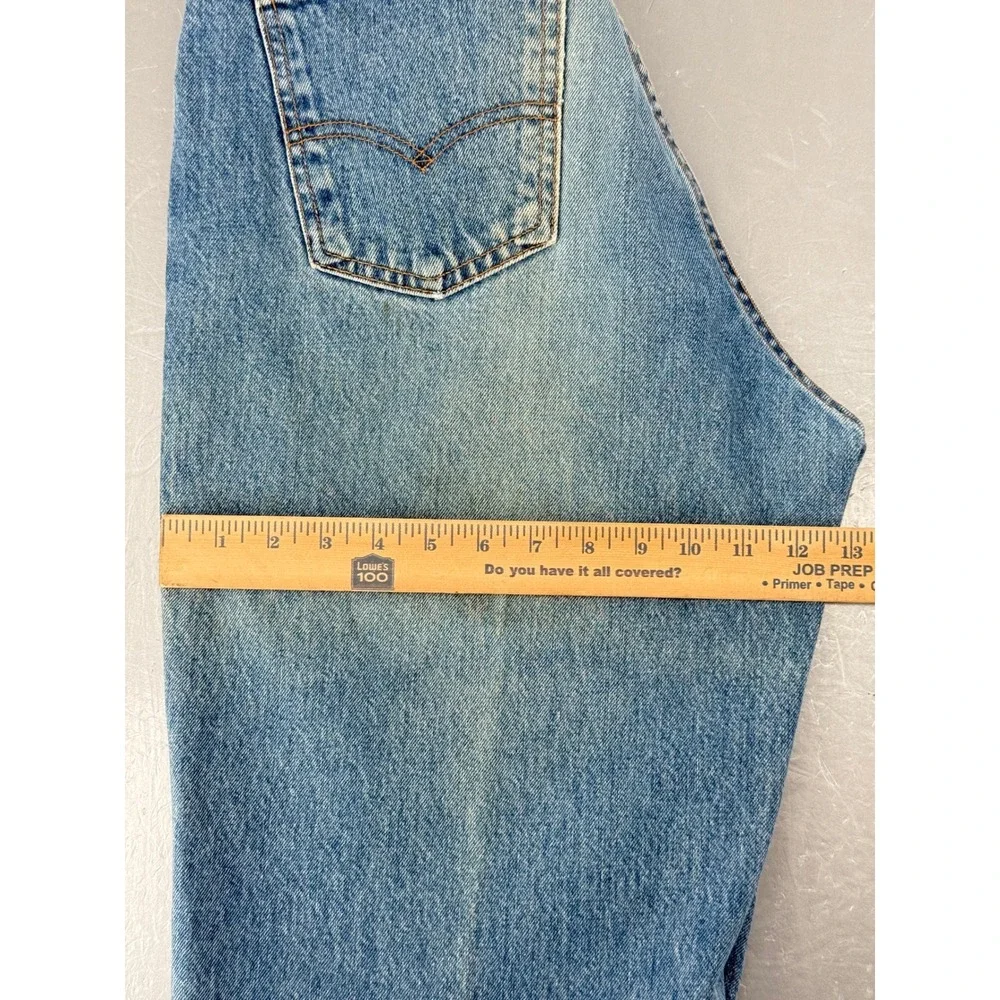 VTG Levis 560 Loose Fit Tapered Leg Orange Tab Jeans Blue Mens 33x30 USA Made